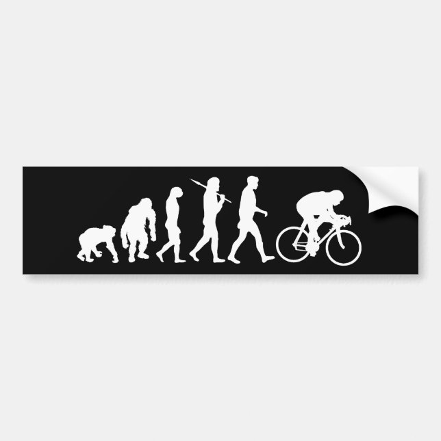 Cycling Cyclists pedal power Racing Bicycle gifts Bumper Sticker (Front)