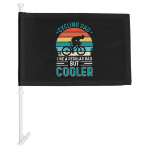 Cycling Dad Car Flag