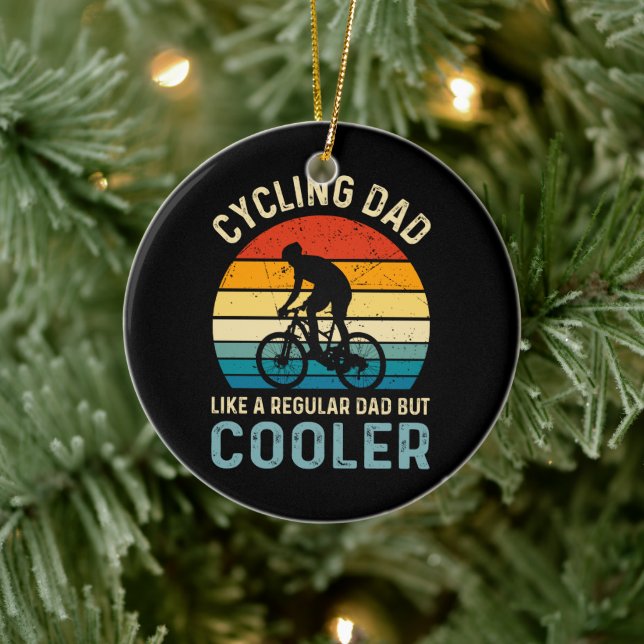 Cycling Dad | Cyclist | Cycologist | Adventure Ceramic Ornament (Tree)