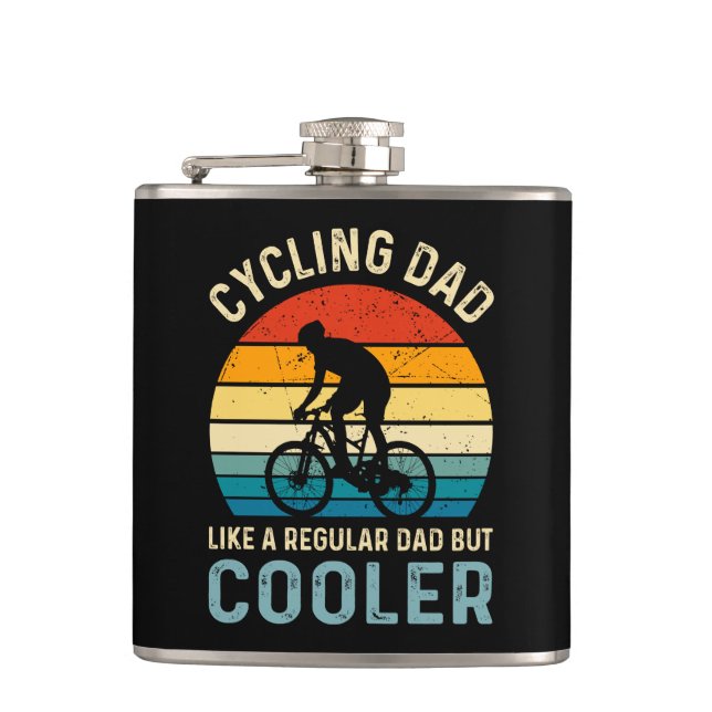Cycling Dad | Cyclist | Cycologist | Adventure Flask (Front)