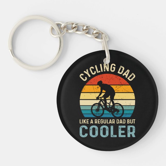 Cycling Dad | Cyclist | Cycologist | Adventure Keychain (Front)