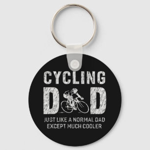 Cycling Dad Gifts For Father Cycling Cool Dad Keychain