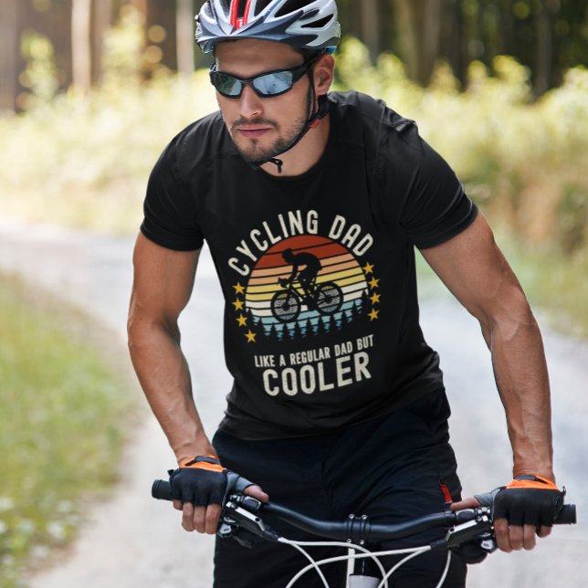 Cycling Dad Like a Regular Dad But Cooler Fun T-Shirt (Creator Uploaded)