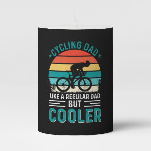 Cycling Dad Pillar Candle