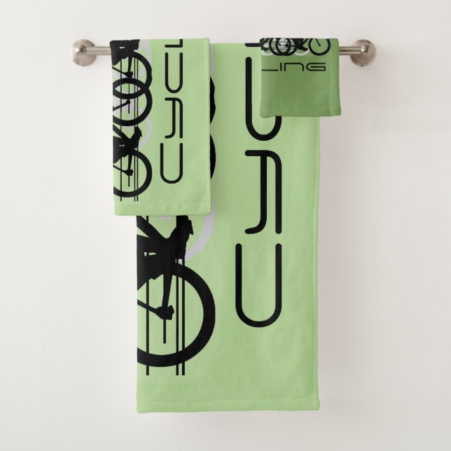 Cycling Design Bath Towel Set (Insitu)