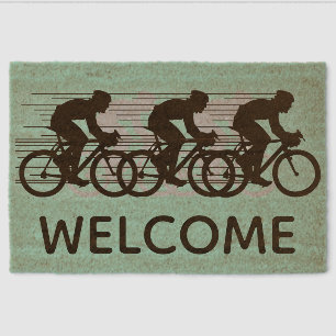 Cycling Design Coir Door Mat