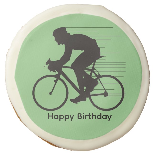 Cycling Design Dipped Sugar Cookie