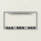 Cycling Design License Plate Frame