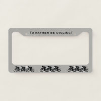 Cycling Design License Plate Frame