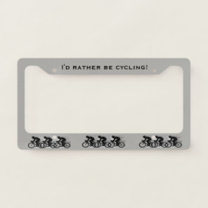 Cycling Design License Plate Frame