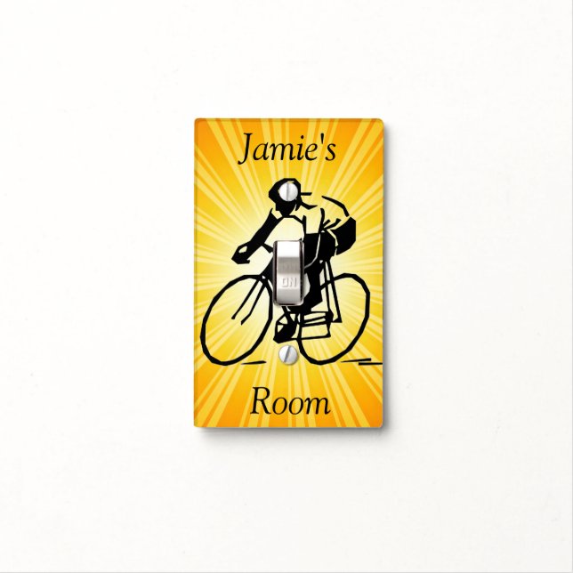 Cycling Design Light Switch Cover (In Situ)