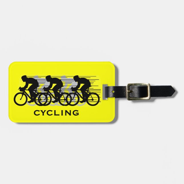 Cycling Design Luggage Tags (Front Horizontal)