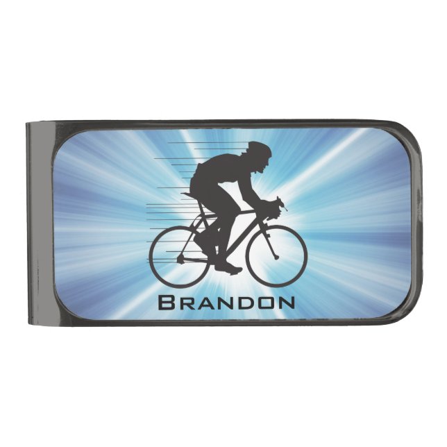 Cycling Design Money Clip (Front)