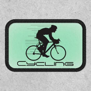Cycling Design Patch by SjasisSportsSpace at Zazzle