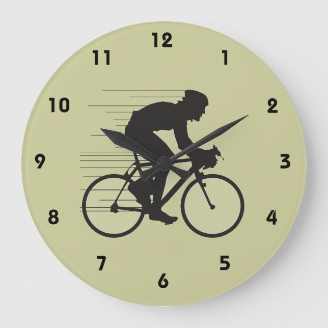 Cycling Design Wall Clock (Front)