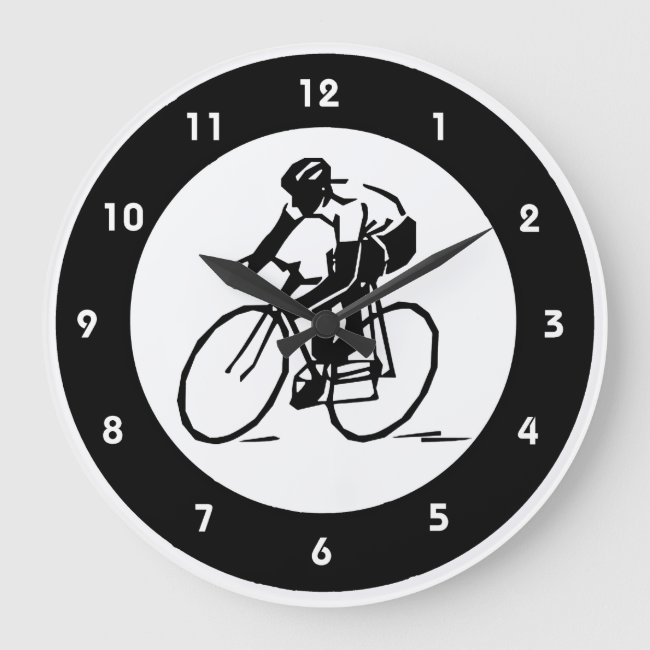 Cycling Design Wall Clock