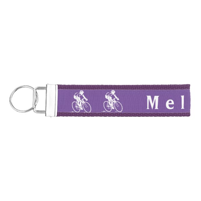 Cycling Design Wrist Key Chain (Keys on Left)