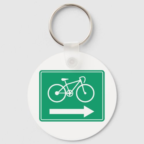 Cycling Directions Arrow Keychain