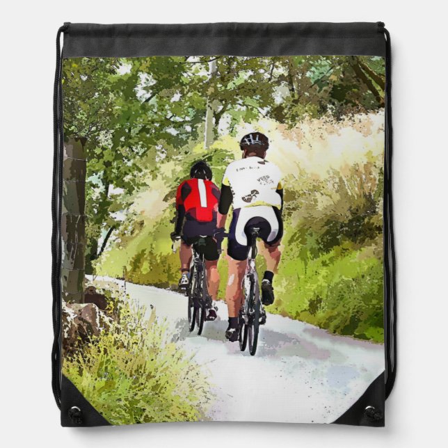 CYCLING  DRAWSTRING BAG (Front)
