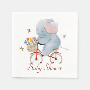 Cycling Elephant Napkins
