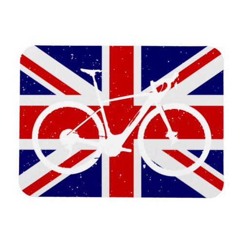 Cycling Enthusiast British Flag Magnet
