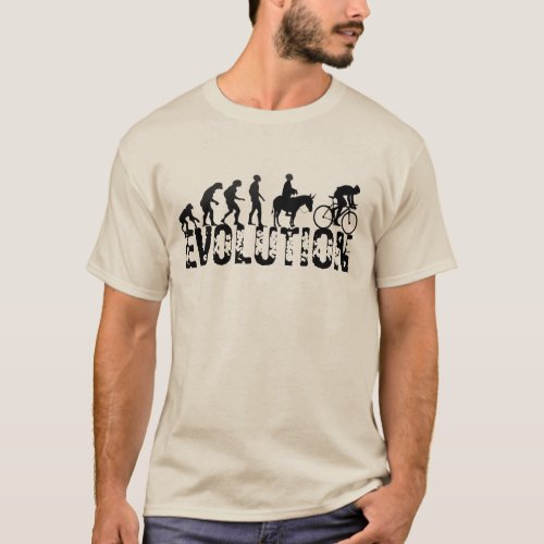 Cycling Evolution Shirt Funny Bikers Tee