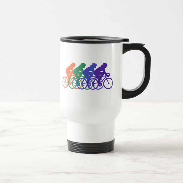 Cycling (female) travel mug (Right)