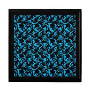 Cycling Freestyles Pattern.b x4 Black BG Gift Box