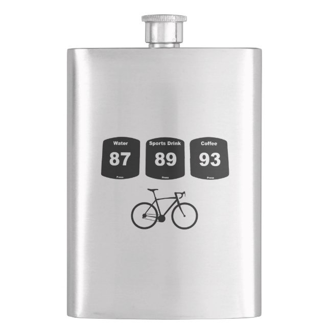 Cycling Fuel: Water, Sports Drink, Coffee Flask (Front)