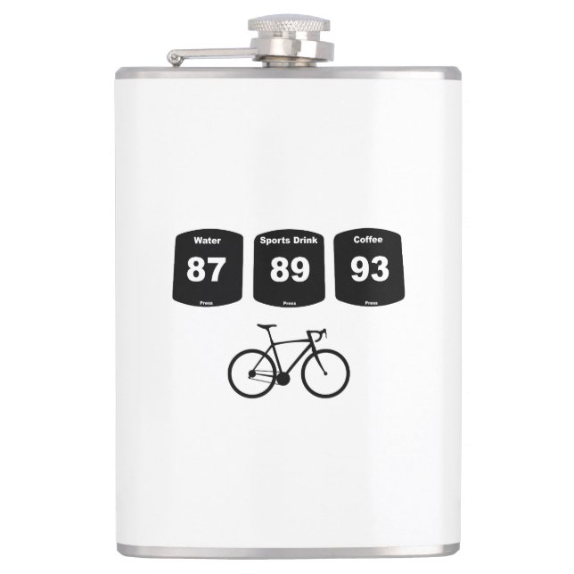 Cycling Fuel: Water, Sports Drink, Coffee Flask (Front)