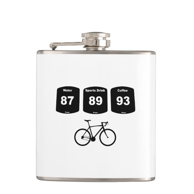 Cycling Fuel: Water, Sports Drink, Coffee Flask (Front)