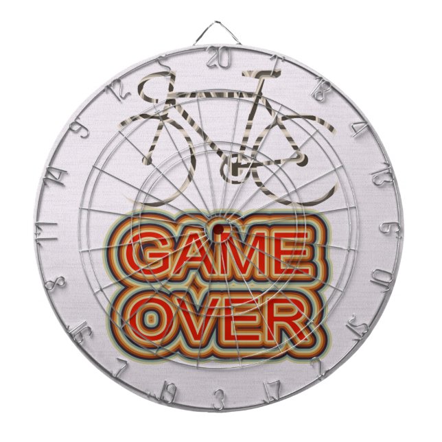 Cycling Game Over Dartboard (Front)