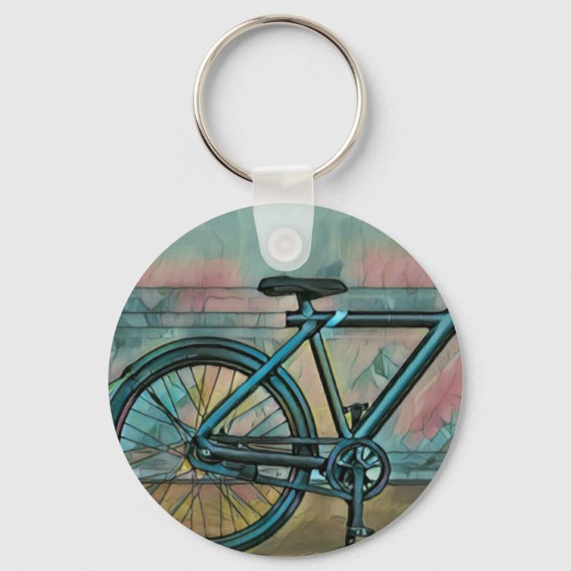 Cycling gifts for dad keychain (Front)