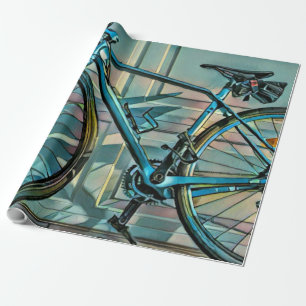 Cycling gifts for dad wrapping paper