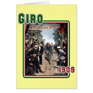 Cycling Giro 1909 Italy flag Retro Vintage Art Cards