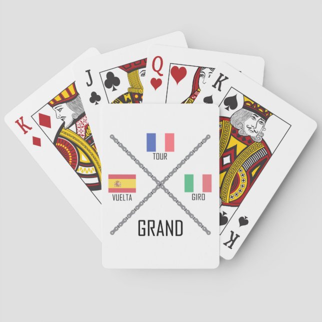 Cycling Grand Tours Poker Cards (Back)