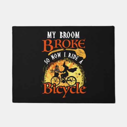 Cycling Halloween Bicycle driver 102 Bicycle Doormat