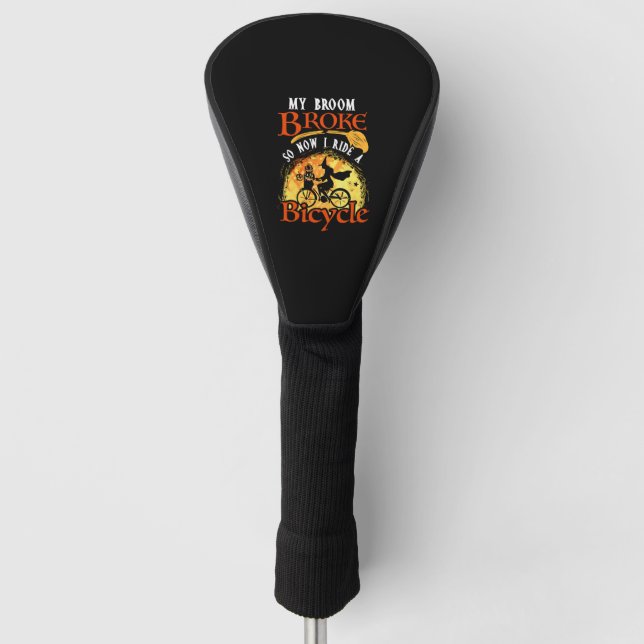 Cycling Halloween Bicycle driver 102 Bicycle Golf Head Cover (Front)