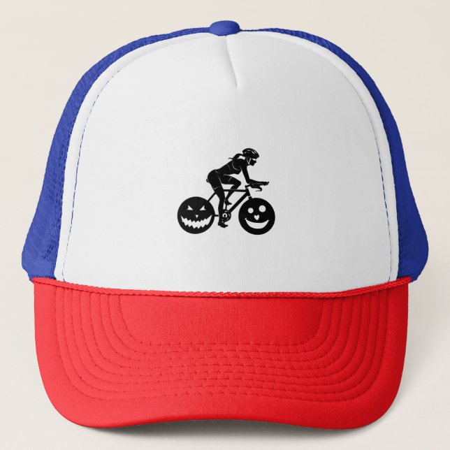 Cycling Halloween Trucker Hat (Front)