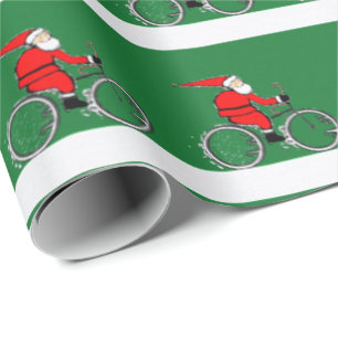 Cycling Holiday Gift Wrapping Paper