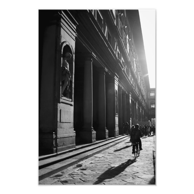 Cycling in Firenze Photo Print (Front)