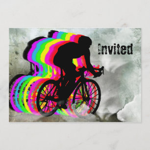 Cycling in the Clouds Invitation