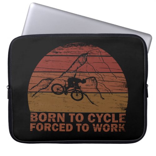 cycling inspirational quotes laptop sleeve