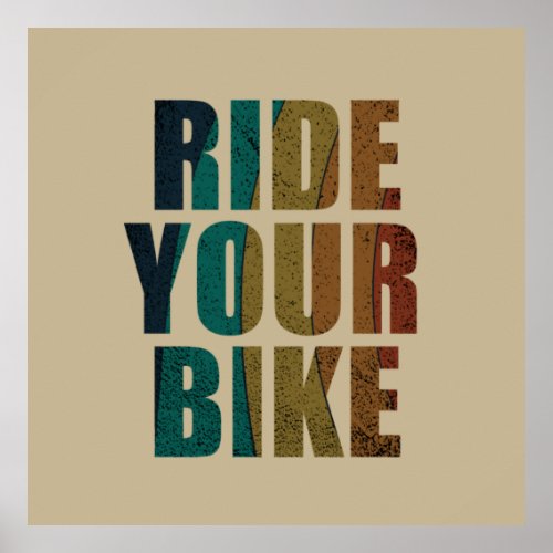 cycling inspirational quotes poster