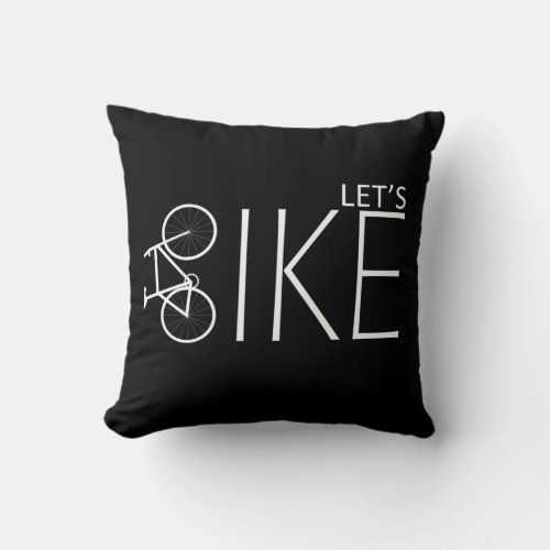  cycling inspirational quotes throw pillow