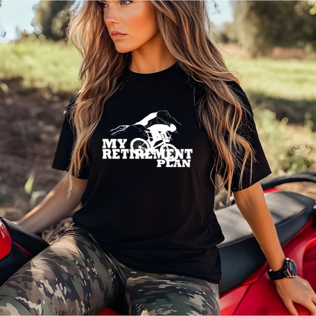 Cycling is my retirement plan T-Shirt (Creator Uploaded)