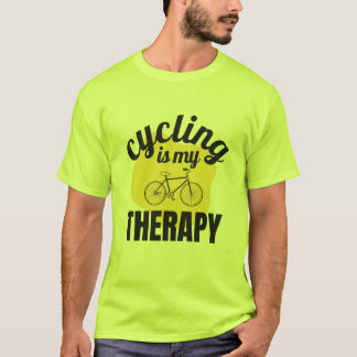 Cycling is my therapy t-shirt