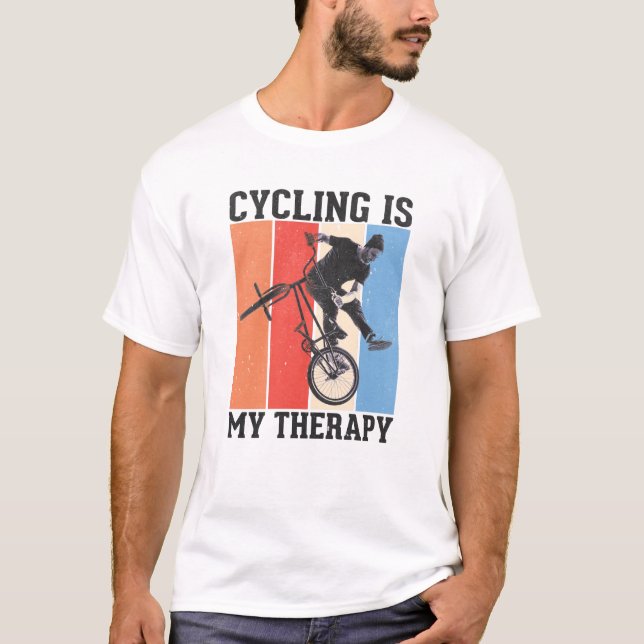 Cycling Is My Therapy T-Shirt (Front)