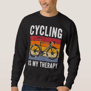 Cycling is my therapy vintage bicycle retro bike c sweatshirt