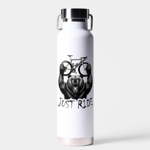 Cycling Just Ride Bear Water Bottle